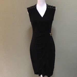 Black wrap dress